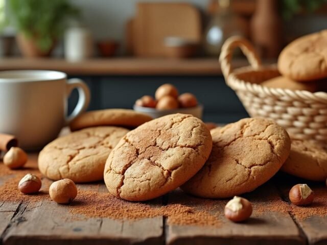 Cookies à la cannelle et noisettes