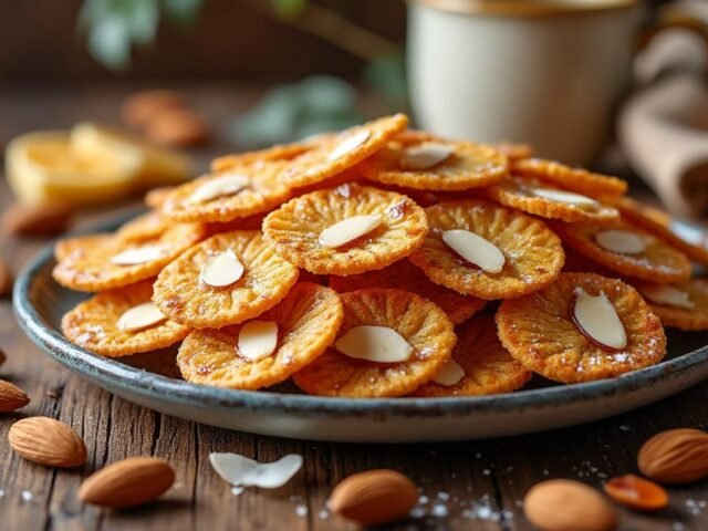 Croquants aux amandes et miel de fleurs