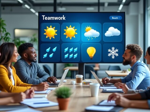Découvrez la météo d’équipe : mode d’emploi et exemples d’émojis