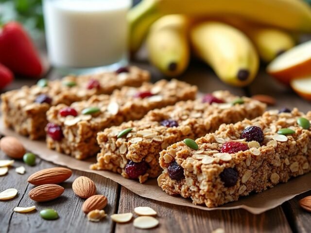 Recette healthy : barre de céréales croustillante maison