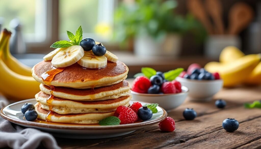 découvrez notre recette healthy de pancakes à la banane, facile et rapide à préparer. profitez d’un petit-déjeuner gourmand et équilibré en quelques minutes seulement.