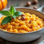 Risotto au potimarron et noisettes