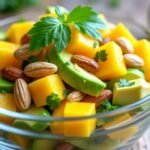 Salade de mangue, avocat et noix de cajou