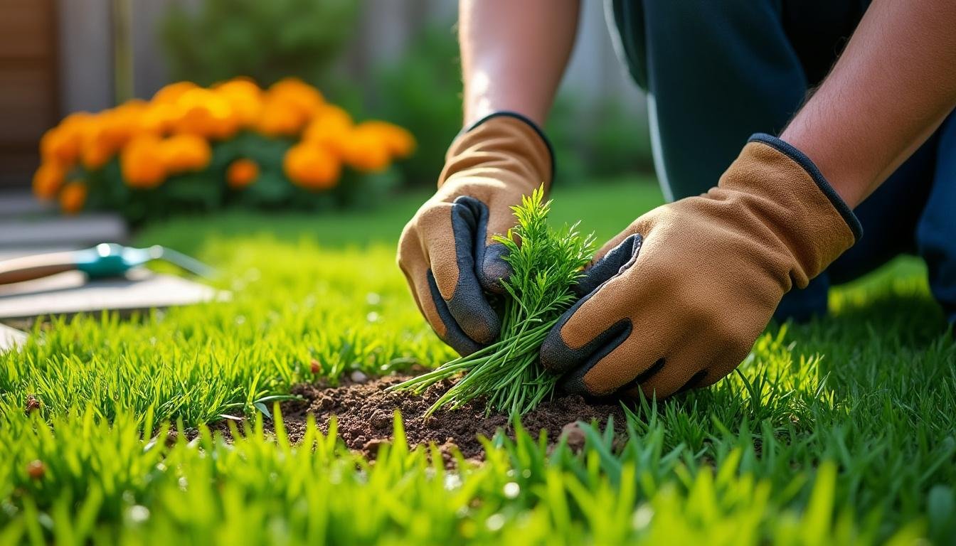 découvrez des méthodes efficaces pour éliminer les mauvaises herbes de votre pelouse sans l'abîmer. conseils et astuces pour un gazon sain et verdoyant grâce à un désherbant adapté.