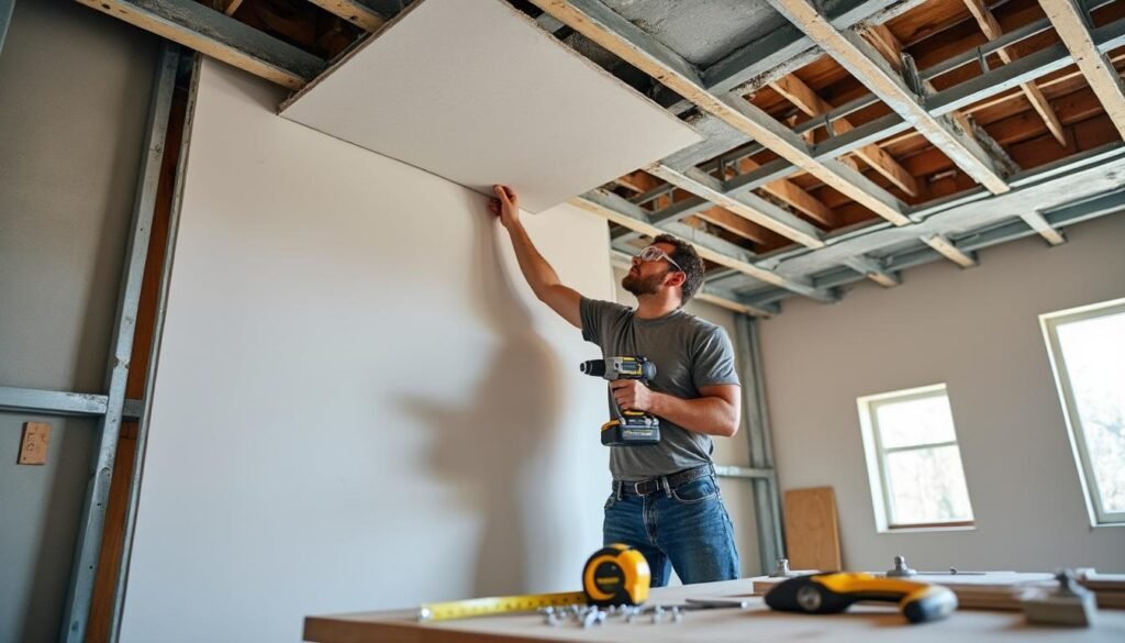 apprenez à poser un plafond en placo grâce à notre guide complet et facile à suivre, idéal pour les débutants. découvrez chaque étape pour réussir votre installation avec succès.