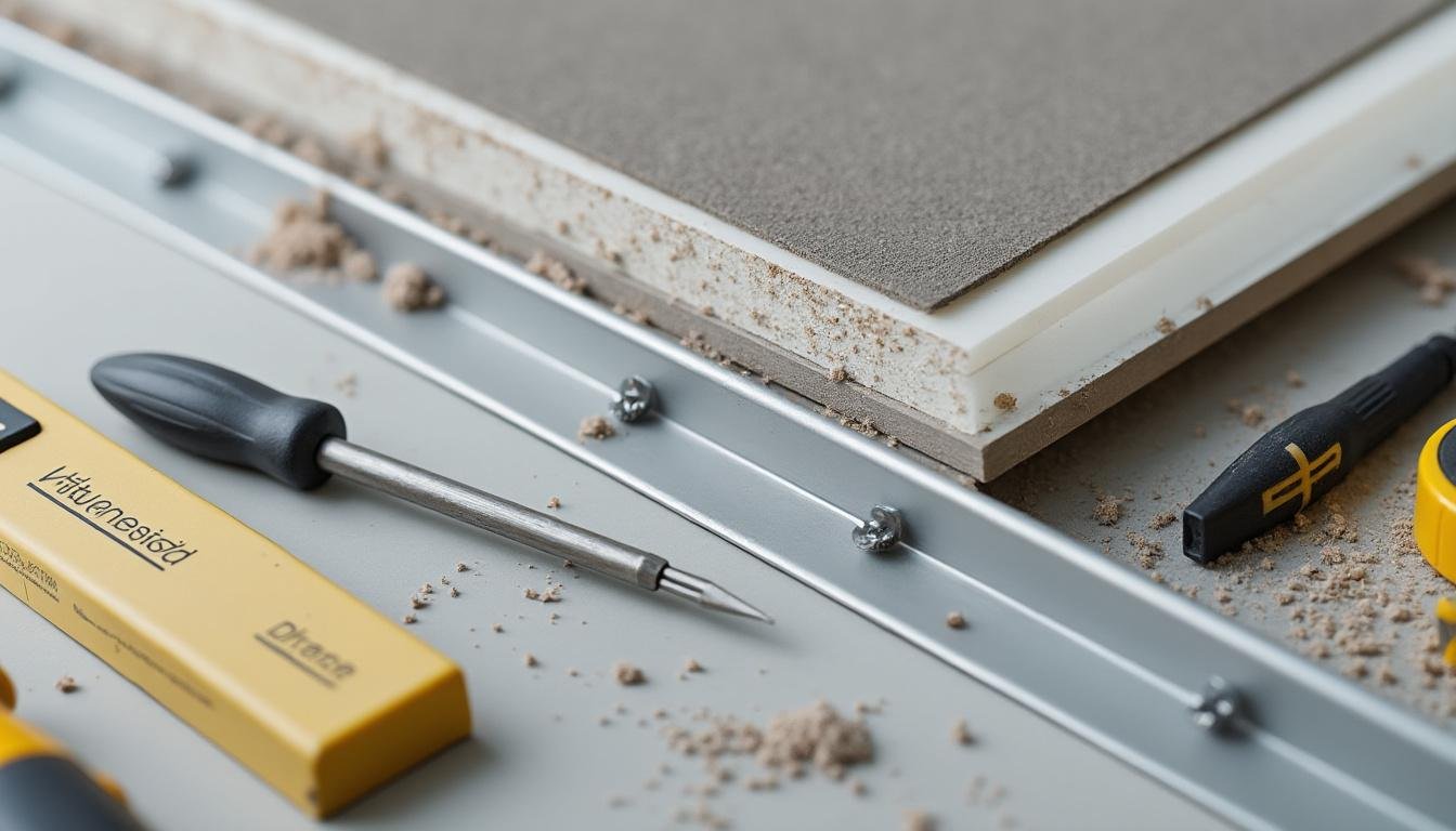 découvrez notre guide complet pour installer des rails placoplâtre au plafond et assurer une fixation solide et durable de vos cloisons et plafonds.