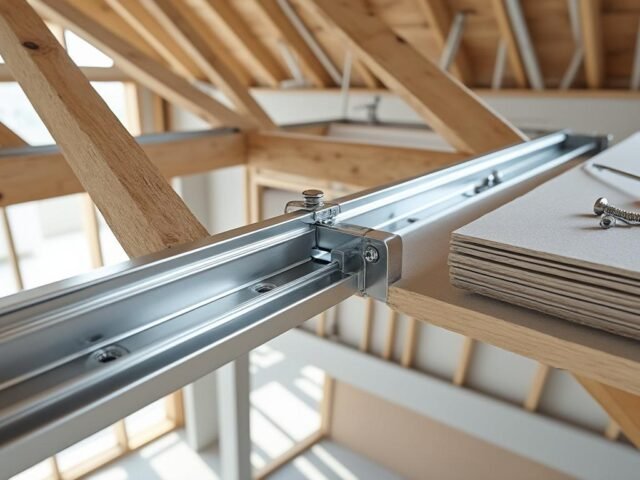 Rail placoplâtre plafond : guide complet pour une installation solide